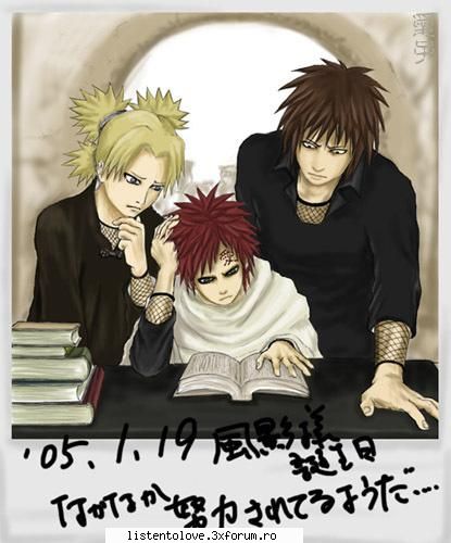Poze - Temari Gaara si Kankuro - Naruto